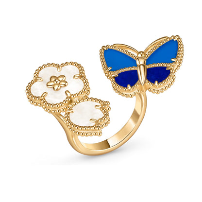 [ElanLuxe Jewerly]LUCKY SPRING BUTTERFLY OPEN-FACE RINGS