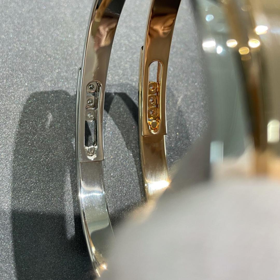 [ElanLuxe Jewelry]Move Noa Rose Gold Pav茅 Diamond Bangle Bracelet