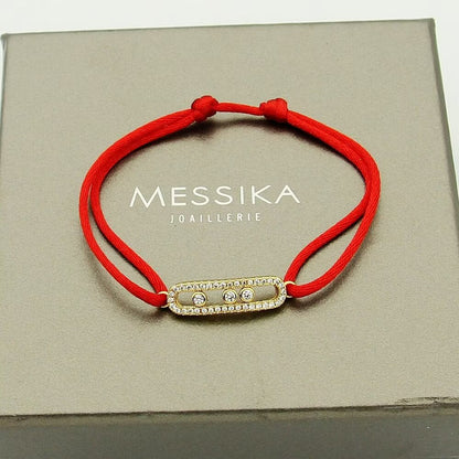 [ElanLuxe Jewelry]Messika Care(s) pink cord pav茅 bracelet