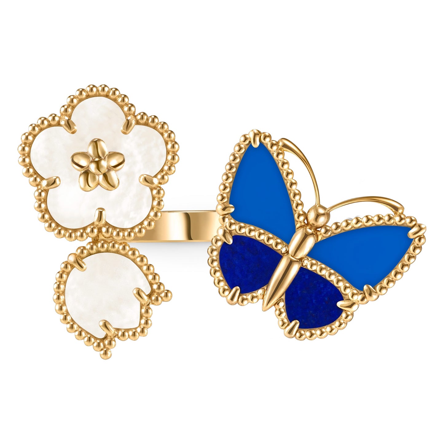 [ElanLuxe Jewerly]LUCKY SPRING BUTTERFLY OPEN-FACE RINGS