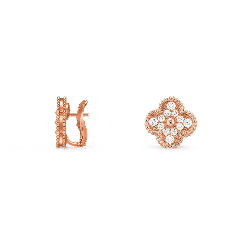 [ElanLuxe Jewelry]CLOVER 15MM MOP EARRINGS COLLECTION