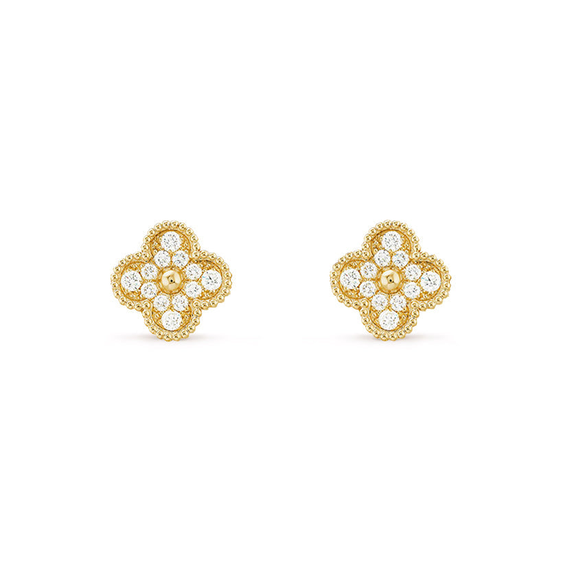 [ElanLuxe Jewelry]CLOVER  9.5MM EARRINGS COLLECTION