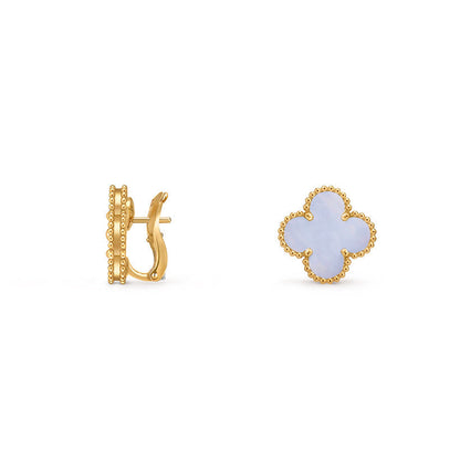 [ElanLuxe Jewelry]CLOVER 15MM MOP EARRINGS COLLECTION