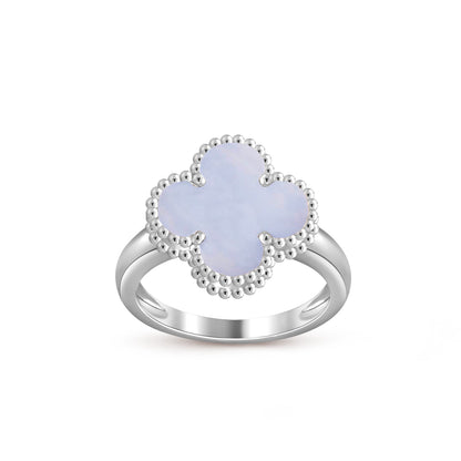 [ElanLuxe Jewelry]CLOVER SILVER RING COLLECTION