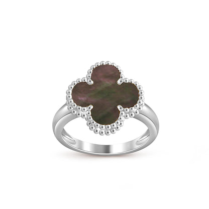 [ElanLuxe Jewelry]CLOVER SILVER RING COLLECTION