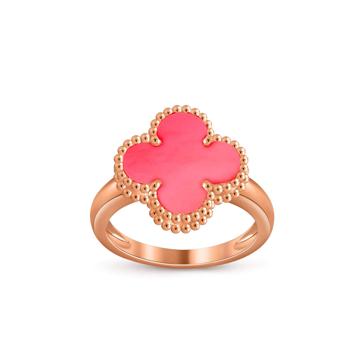 [ElanLuxe Jewelry]CLOVER RING ROSE GOLD COLLECTION
