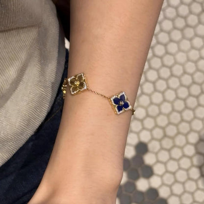 [ElanLuxe Jewelry JEWELRY] OPERA 5 MOTIFS TULLE ENAMEL BRACELET