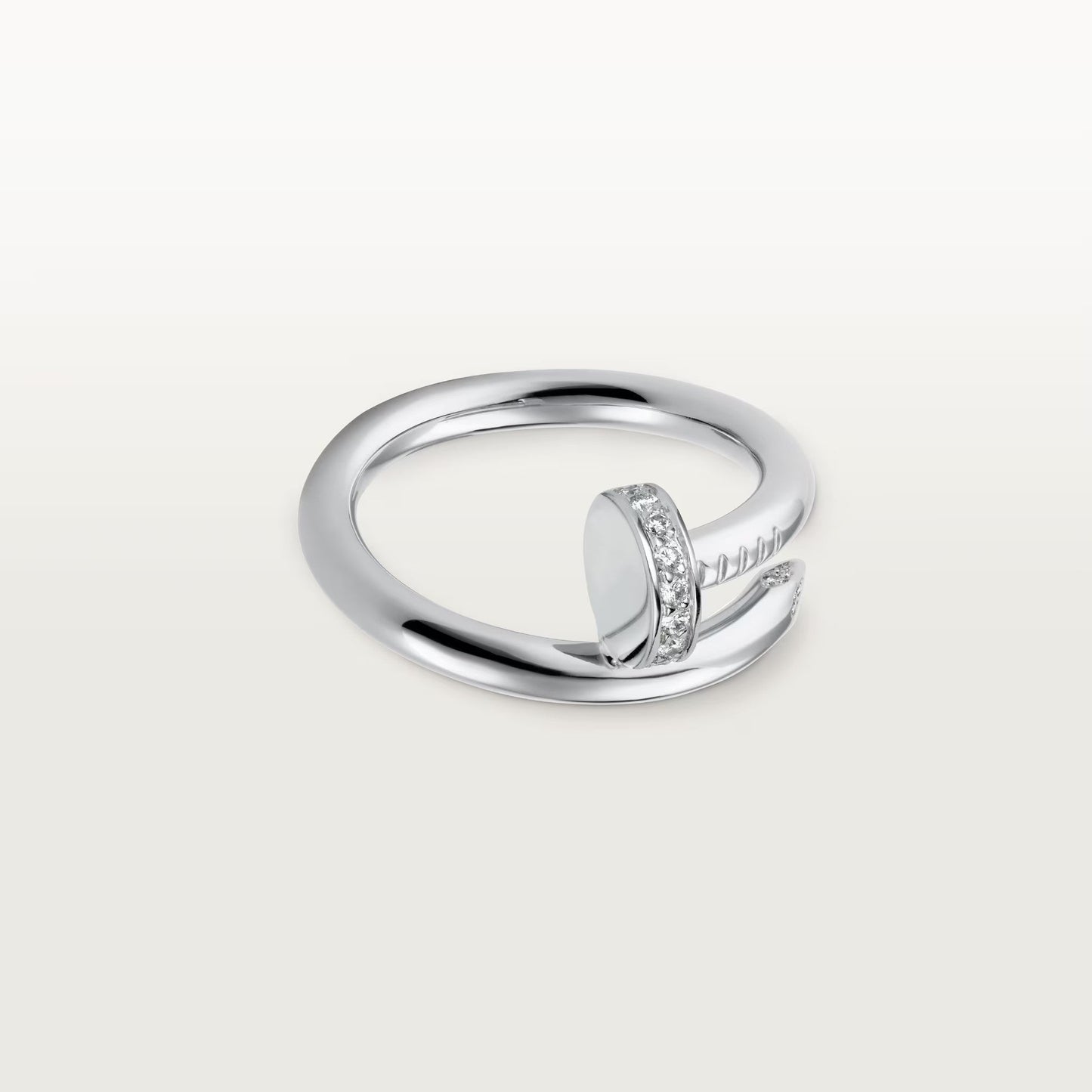 [ElanLuxe Jewelry]JUSTE RING 2.6MM HALF DIAMOND