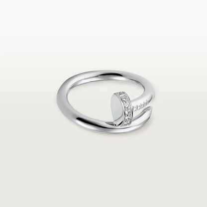 [ElanLuxe Jewelry]JUSTE RING 2.6MM HALF DIAMOND