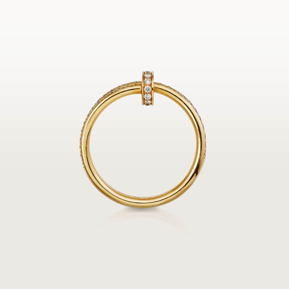 [ElanLuxe Jewelry]JUSTE RING diamond-encrusted double-circle