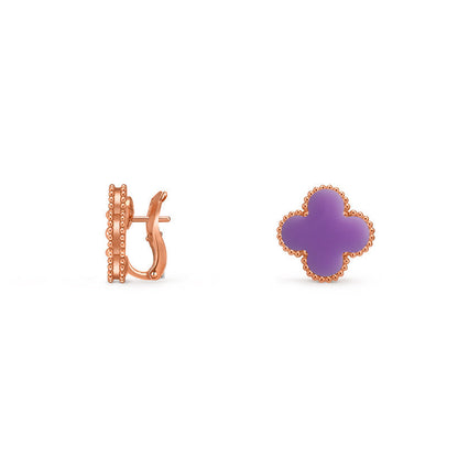 [ElanLuxe Jewelry]CLOVER 15MM MOP EARRINGS COLLECTION
