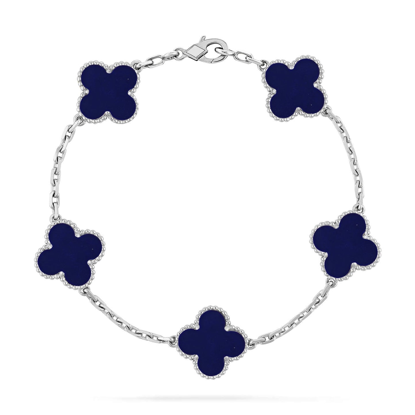 [ElanLuxe Jewelry]CLOVER 5 MOTIF LAPIS LAZULI BRACELET COLLECTION