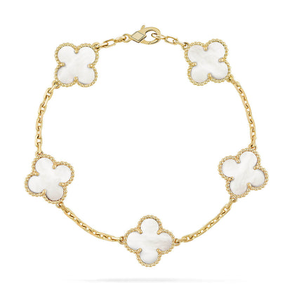 [ElanLuxe Jewelry]Clover & Lover & Juste Bracelet Stack Set