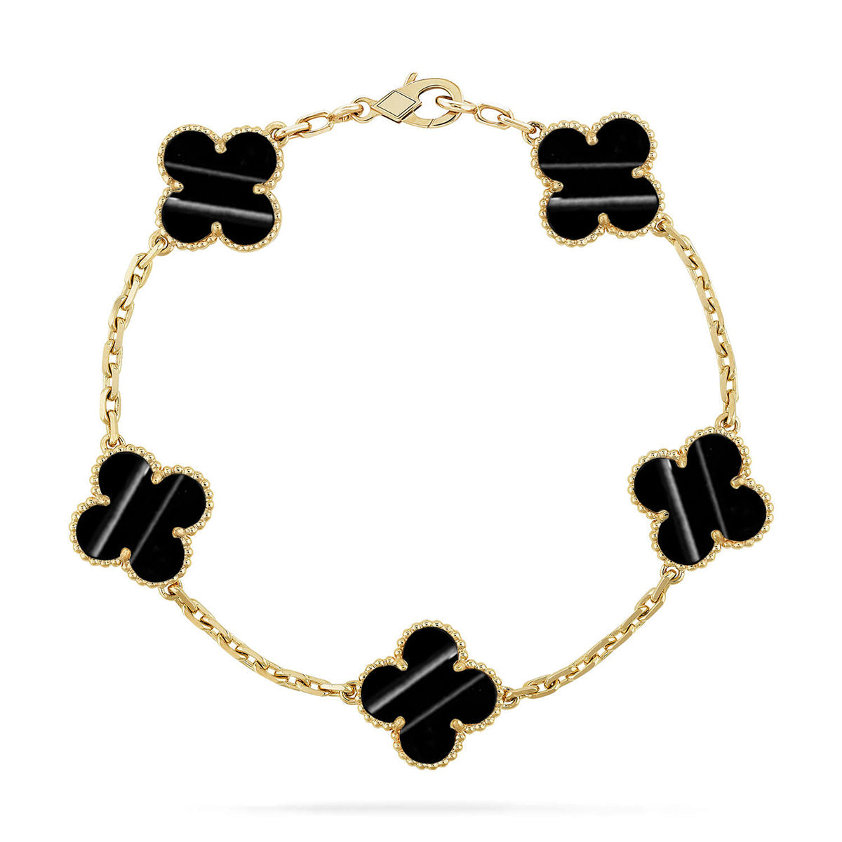 [ElanLuxe Jewelry] CLOVER 5 MOTIF PULSAR STONE BRACELET COLLECTION