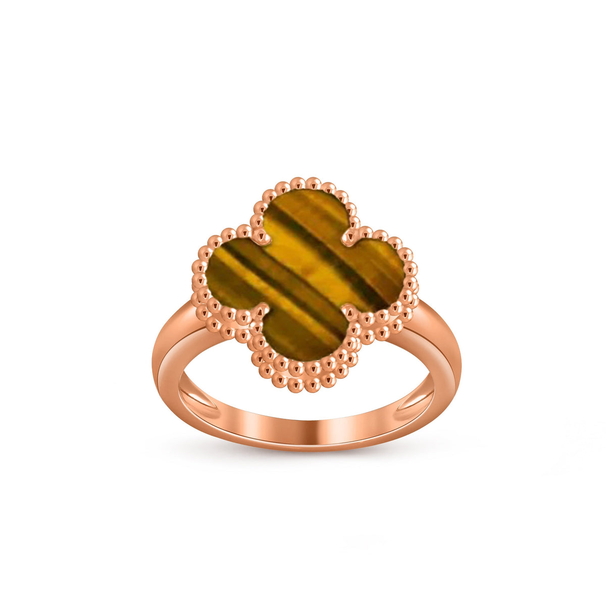 [ElanLuxe Jewelry]CLOVER RING ROSE GOLD COLLECTION