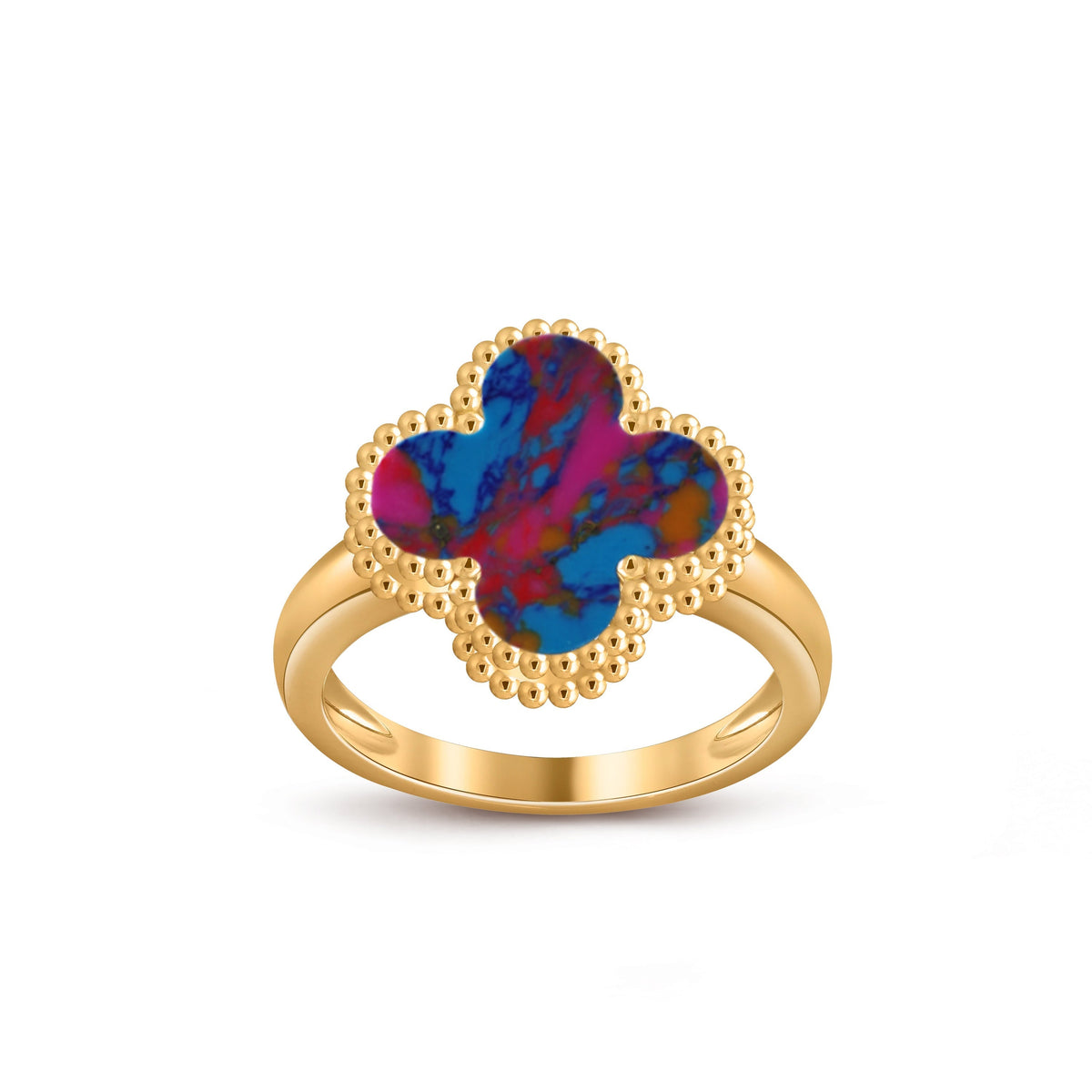 [ElanLuxe Jewelry]CLOVER RING GOLD COLLECTION