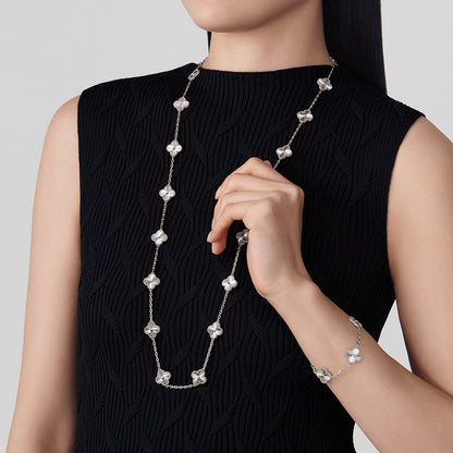 [ElanLuxe Jewelry]CLOVER 20 MOTIFS  LASER SILVER