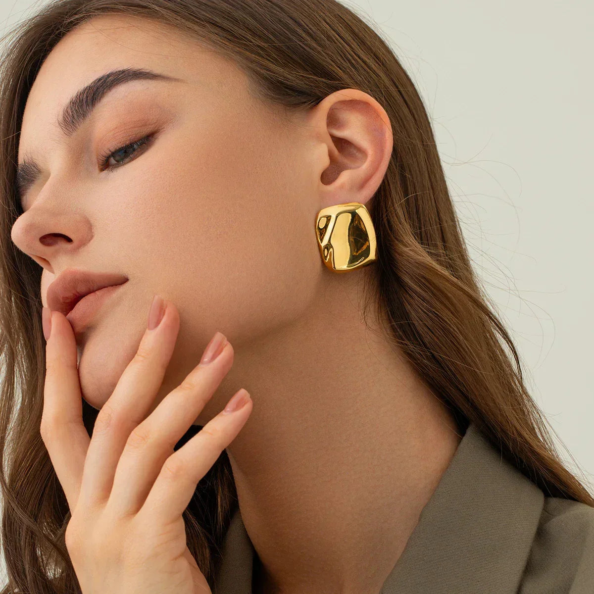 [ElanLuxe]Poppy Gold Earrings