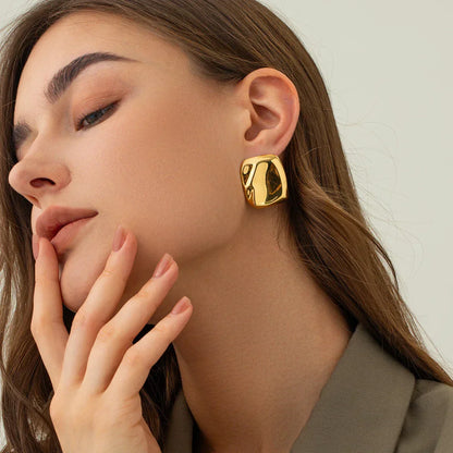 [ElanLuxe]Poppy Gold Earrings