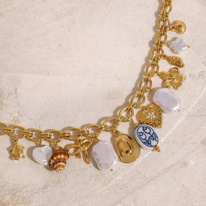 [ElanLuxe]Wavecrest Ocean-Inspired Necklace