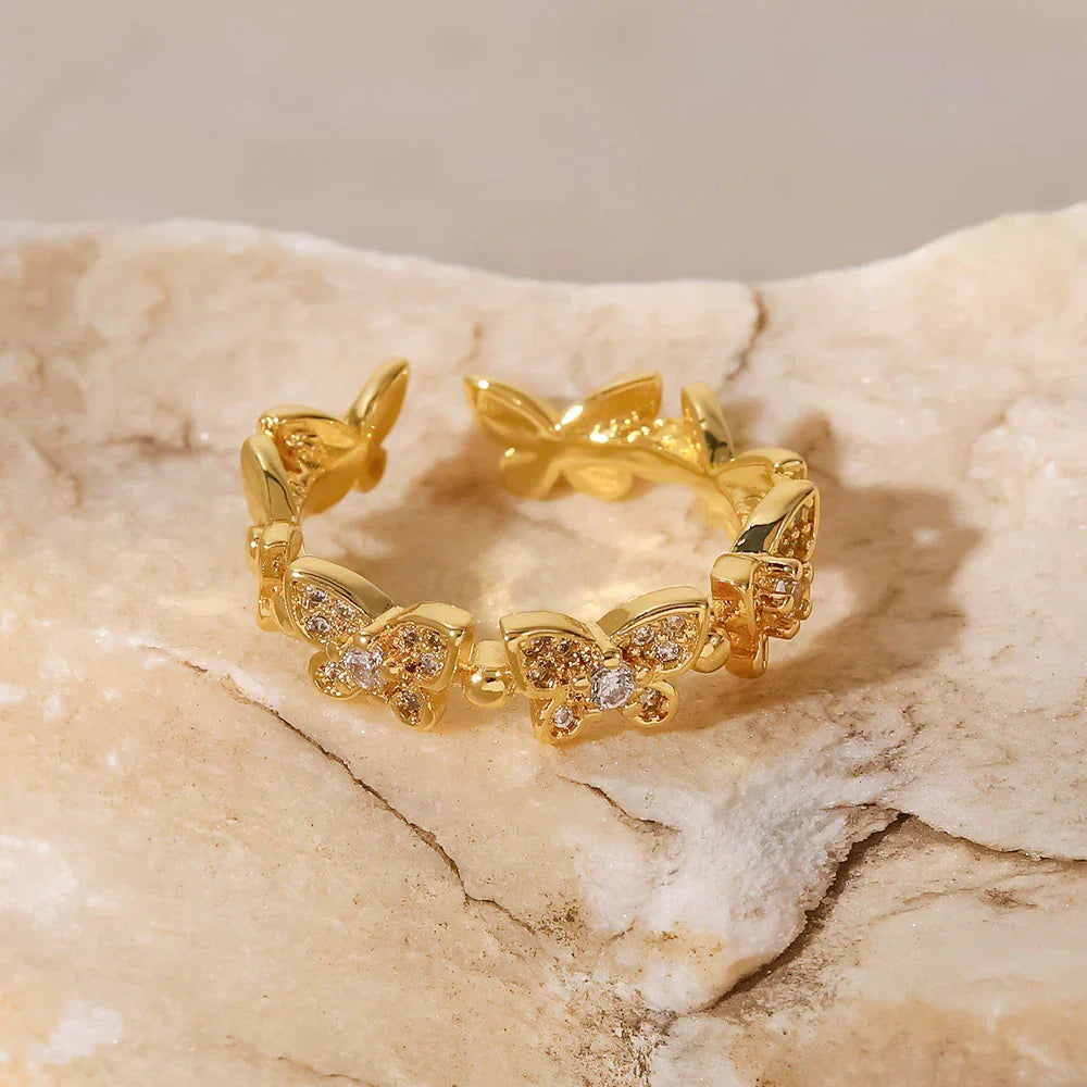 [ElanLuxe]Colleen Butterfly Gold Ring