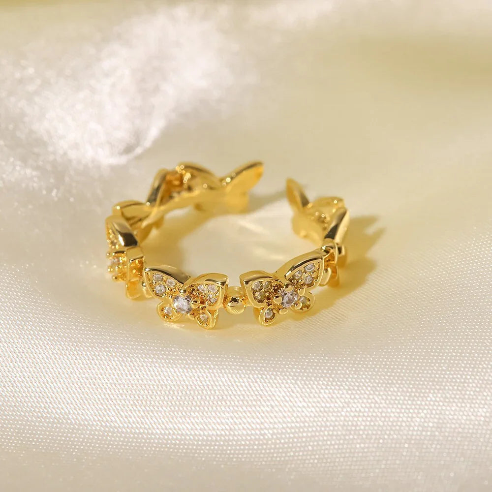 [ElanLuxe]Colleen Butterfly Gold Ring