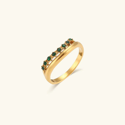 [ElanLuxe]Adeline Diamond Simulant Gold Ring