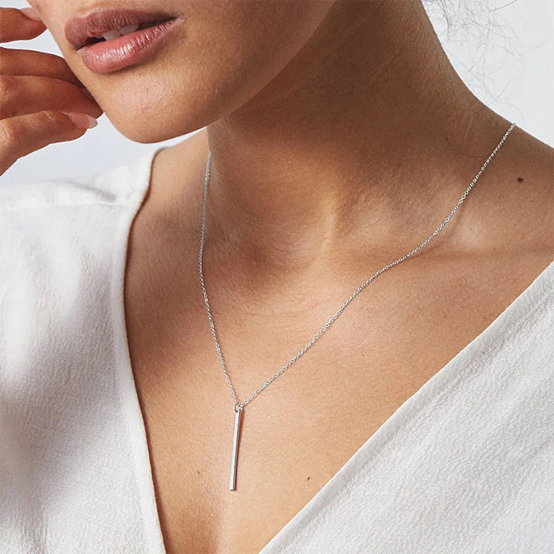 [ElanLuxe]Allison Gold Bar Necklace