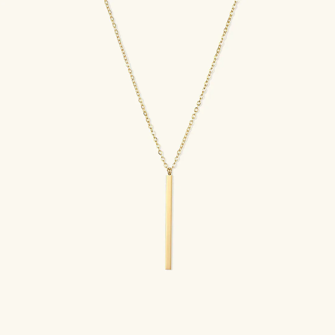 [ElanLuxe]Allison Gold Bar Necklace