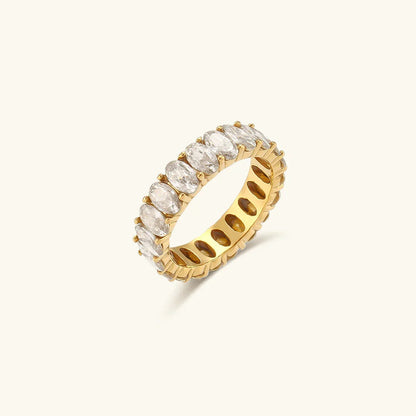 [ElanLuxe]Antoinette Diamond Simulant Gold Ring