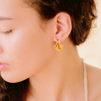 [ElanLuxe]Aria's Arrow Gold Earrings