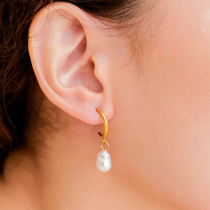 [ElanLuxe]Asa Freshwater Pearl Earrings