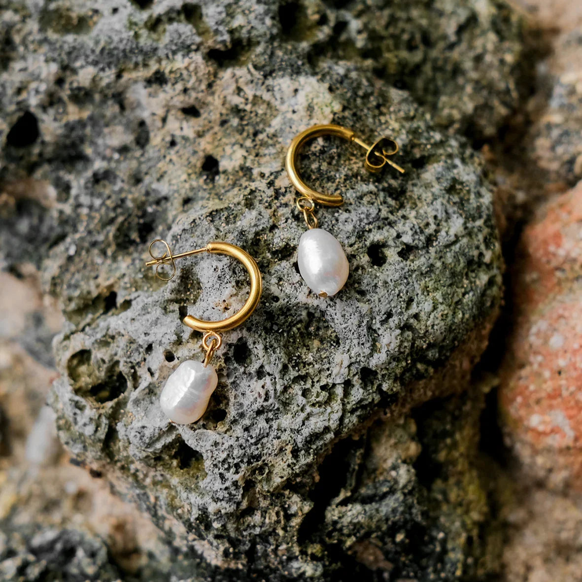 [ElanLuxe]Asa Freshwater Pearl Earrings