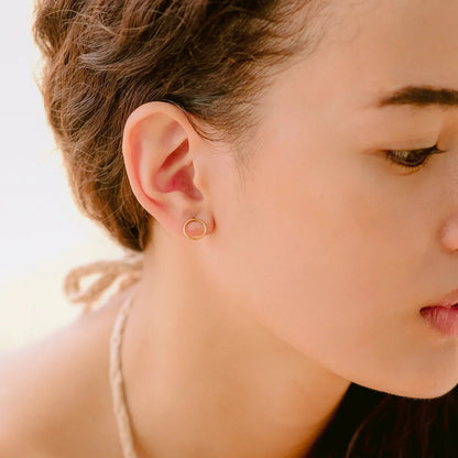 [ElanLuxe]Aureole Gold Earrings