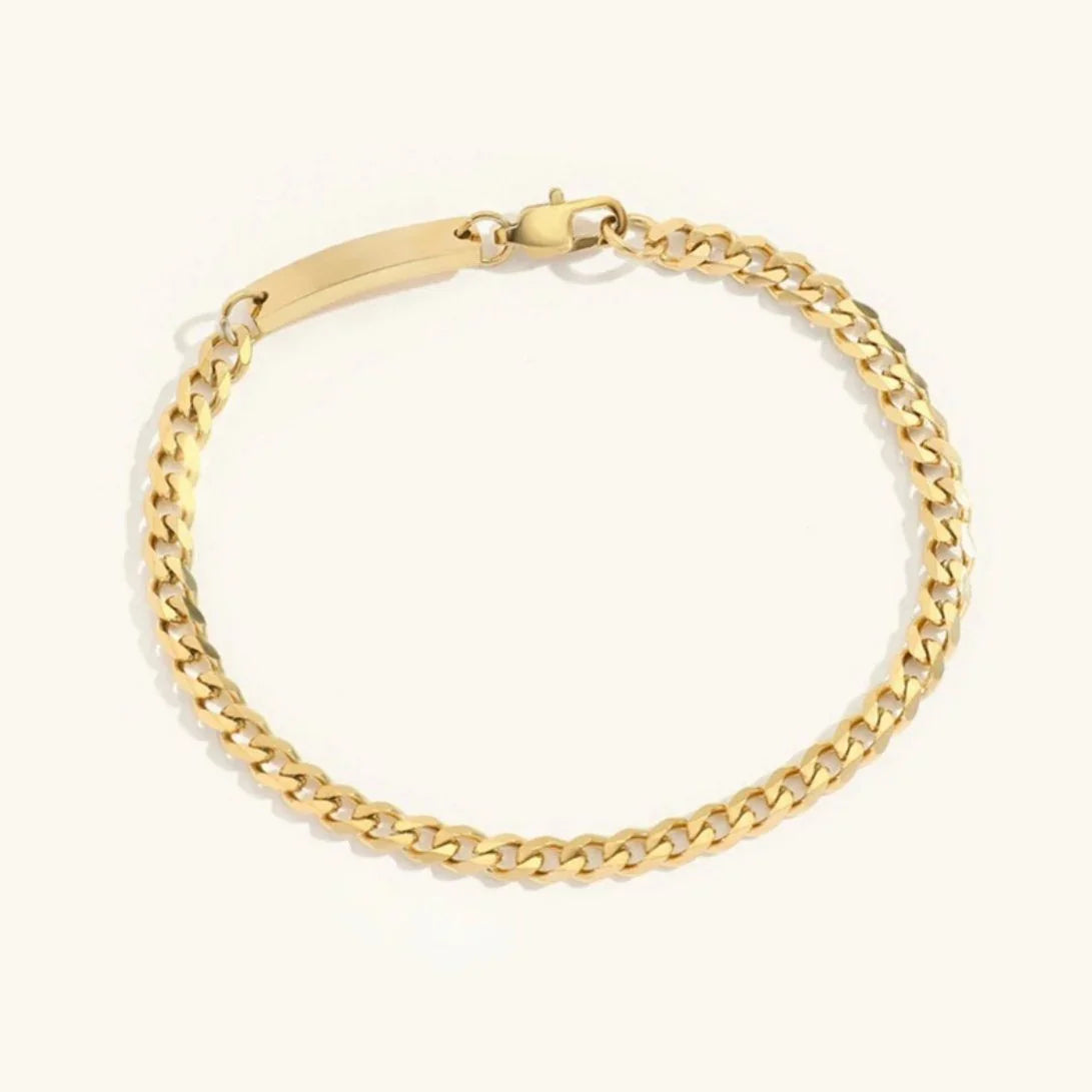 [ElanLuxe]Rosemary Gold Chain Bracelet