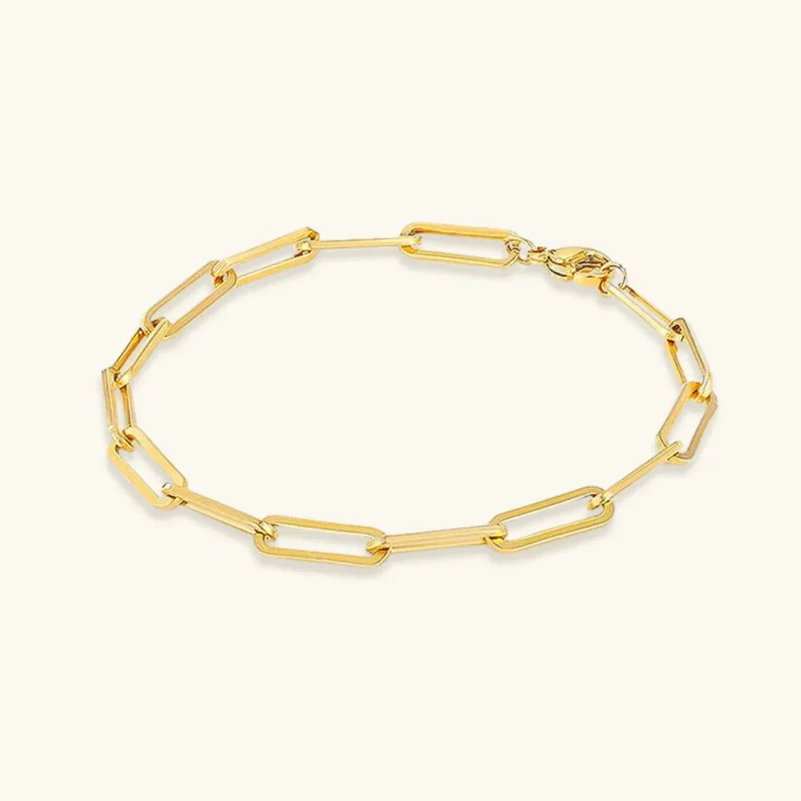 [ElanLuxe]Eloise Gold Paperclip Bracelet