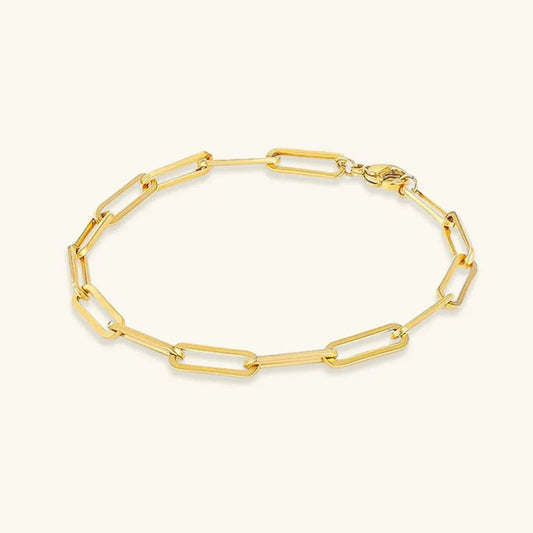 [ElanLuxe]Eloise Gold Paperclip Bracelet