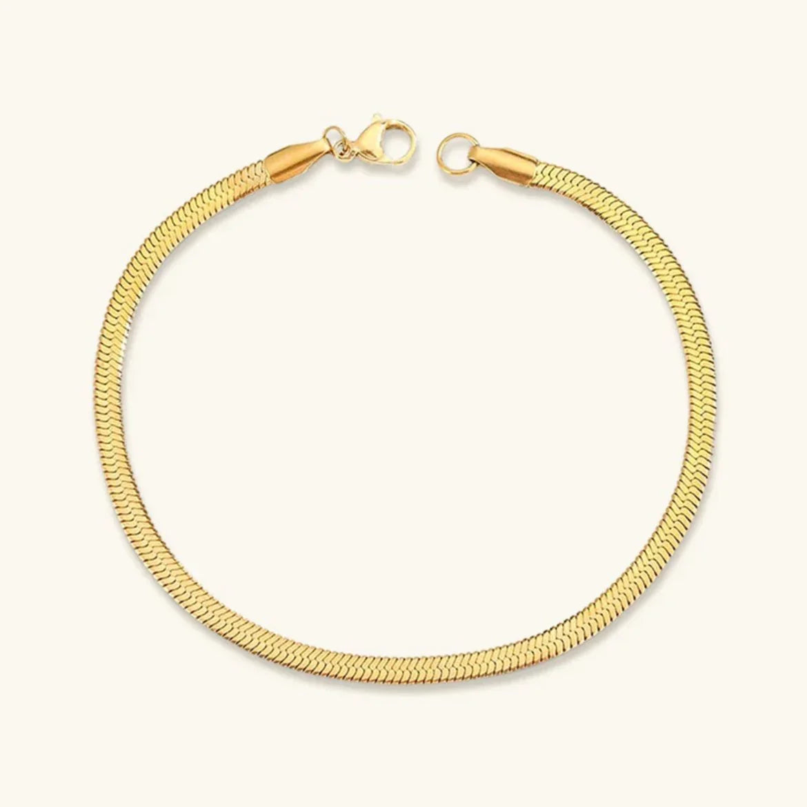 [ElanLuxe]Vida Gold Herringbone Bracelet