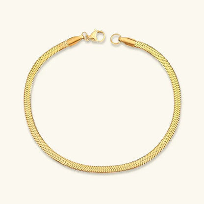 [ElanLuxe]Vida Gold Herringbone Bracelet