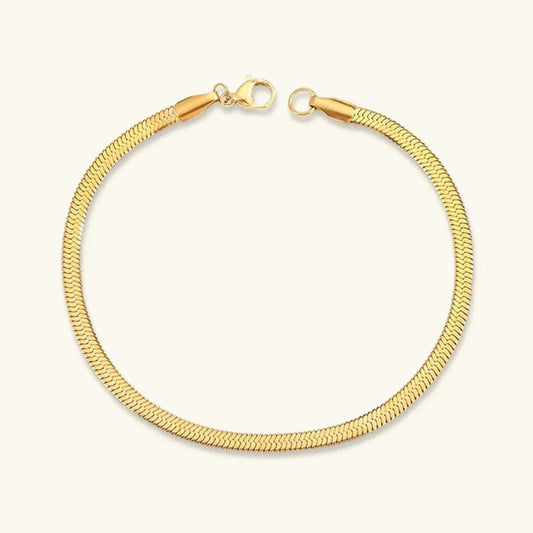 [ElanLuxe]Vida Gold Herringbone Bracelet