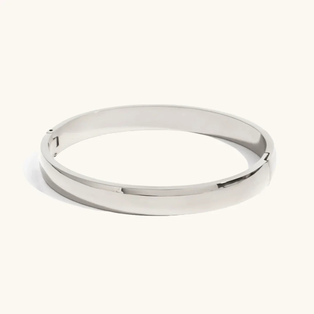 [ElanLuxe]Melina Large Stacking Gold Bangle