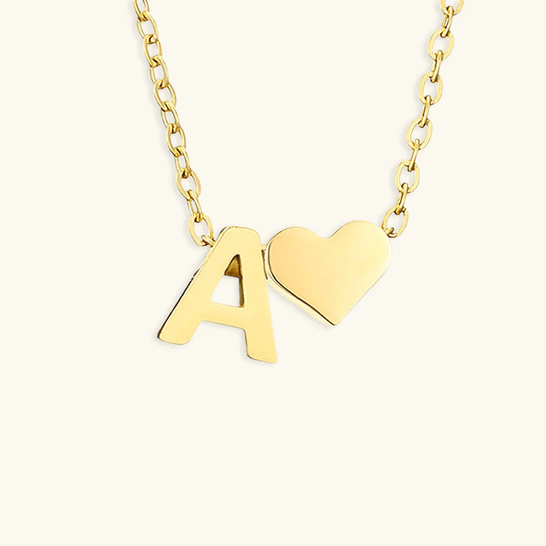 [ElanLuxe]Ria Initial Letter Gold Necklace