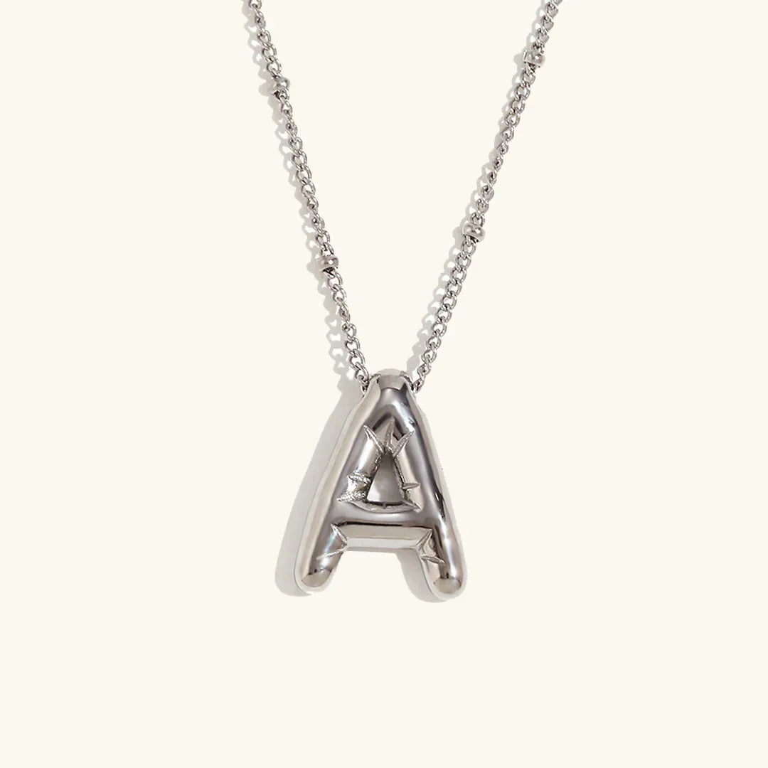 [ElanLuxe]Balloon Gold Initial Necklace