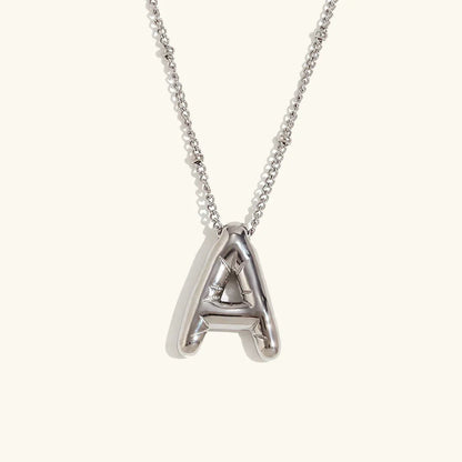 [ElanLuxe]Balloon Gold Initial Necklace