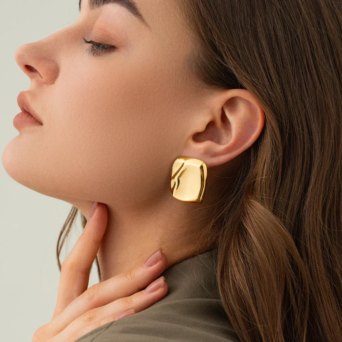 [ElanLuxe]Poppy Gold Earrings