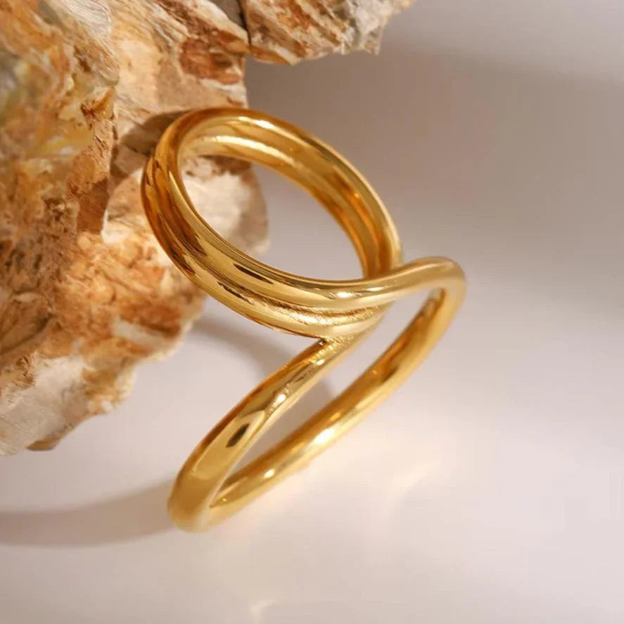 [ElanLuxe]Meri Contemporary Gold Ring