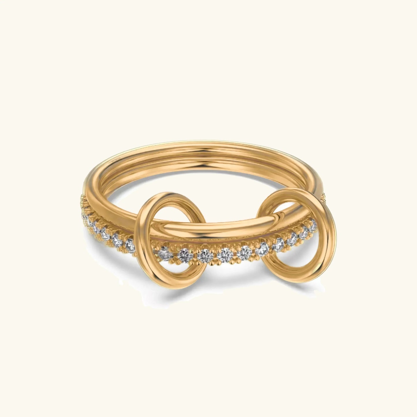 [ElanLuxe]Adela Stacked Diamond Ring
