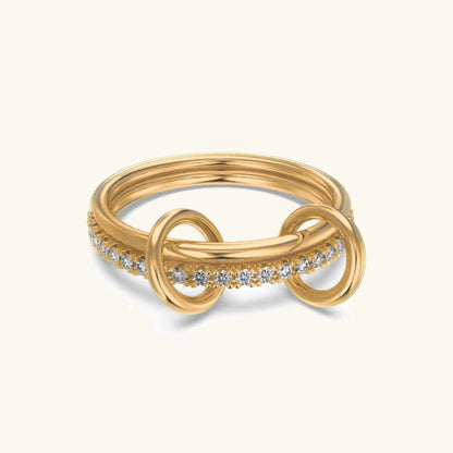 [ElanLuxe]Adela Stacked Diamond Ring