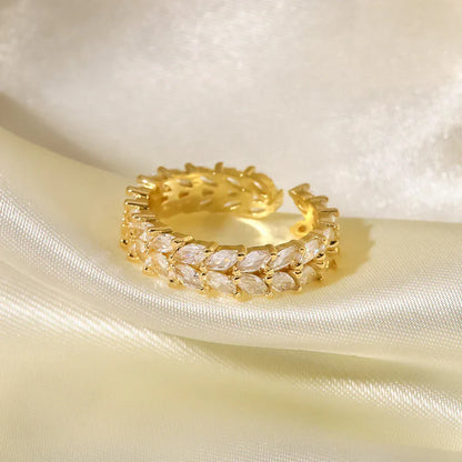 [ElanLuxe]Clarisse Patterned Gold Ring