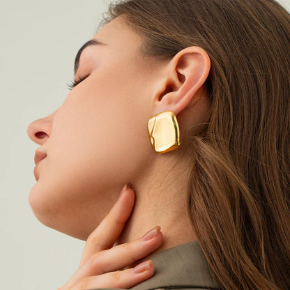 [ElanLuxe]Poppy Gold Earrings